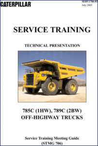 caterpillar 785c 789c 2005 training manual, caterpillar manual, caterpillar 785c