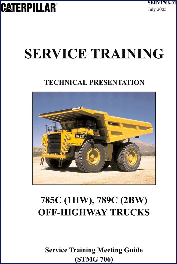 caterpillar 785c 789c 2005 training manual, caterpillar manual, caterpillar 785c