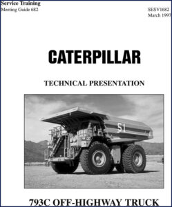 caterpillar 750g, 793c 1997 training manual, caterpillar manual, caterpillar 750g,