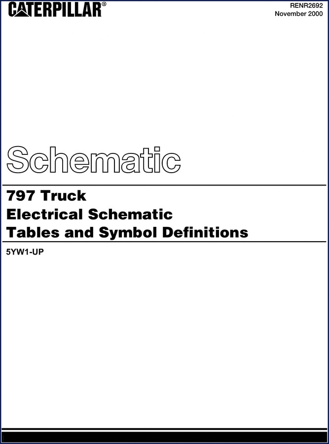 caterpillar 797 2000 electrical schematic, caterpillar manual, caterpillar 797