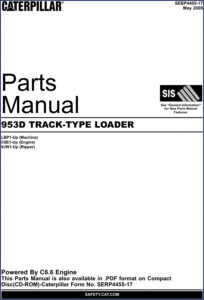 caterpillar 953d 2009 parts catalog, caterpillar parts catalog, caterpillar 953d