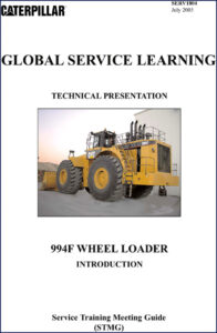 caterpillar 994f 2005 training manual, caterpillar manual, caterpillar 994f