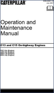 caterpillar c13 c15 2007 operators manual, caterpillar manual, caterpillar c13