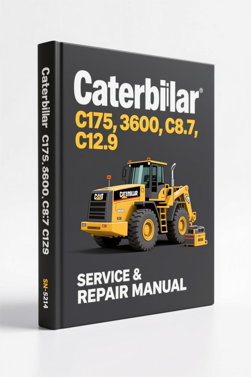 caterpillar c175 3600 c8.7 c12.9 service manual, caterpillar service manual, caterpillar c175