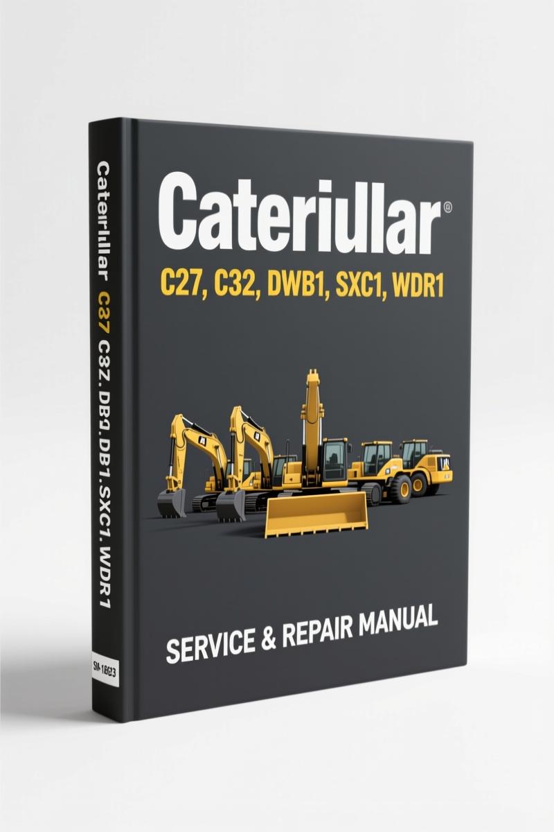 caterpillar c27 c32 dwb1 sxc1 wdr1 2008 service, caterpillar service manual, caterpillar c27