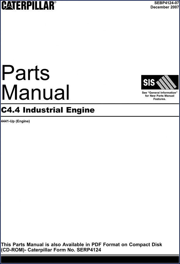 caterpillar c4.4 2007 parts catalog, caterpillar parts catalog, caterpillar c4.4