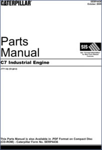 caterpillar c7 industrial engine 2005 parts catalog, caterpillar parts catalog, caterpillar c7