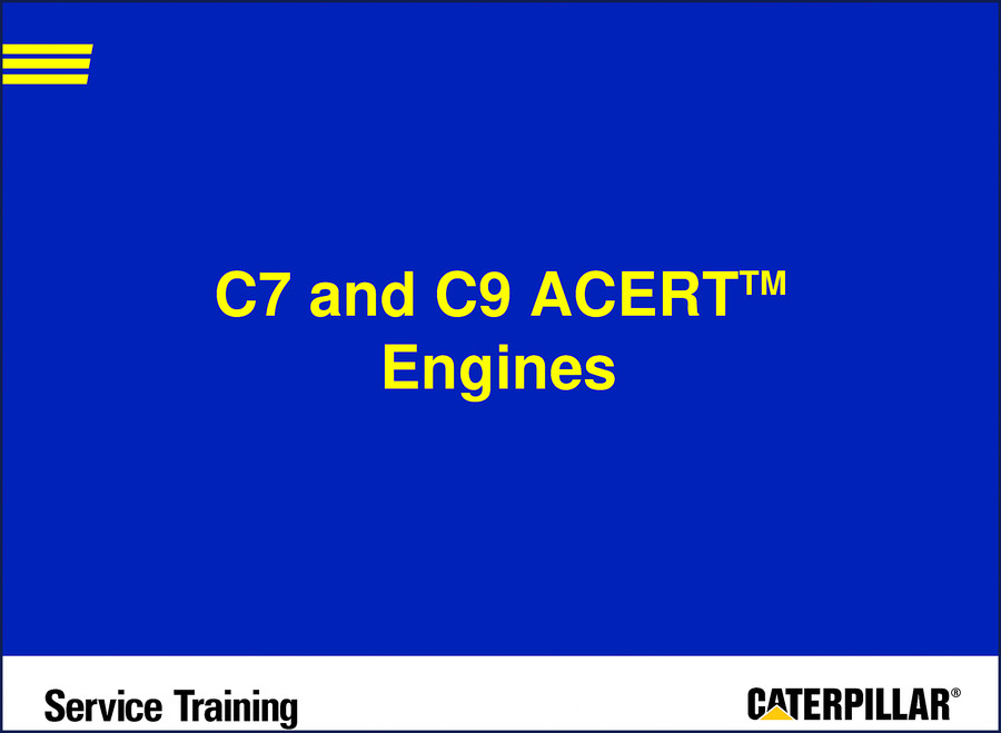 caterpillar c7 c9 training manual, caterpillar manual, caterpillar c7