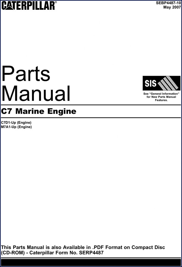 caterpillar c7d1 m7a1 2007 parts catalog, caterpillar parts catalog, caterpillar c7d1