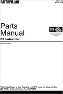 caterpillar c9 industrial 2005 parts catalog, caterpillar parts catalog, caterpillar c9