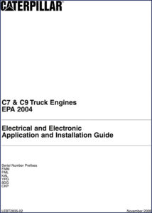 caterpillar c7, c9 2008 installation manual, caterpillar manual, caterpillar c7,