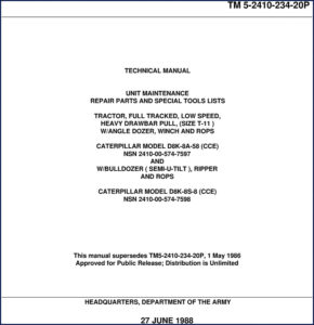 caterpillar d8k, caterpillar manual
