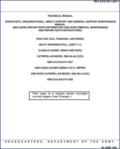 caterpillar d8k, caterpillar manual