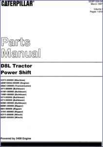 caterpillar d8l 1997 parts catalog, caterpillar parts catalog, caterpillar d8l
