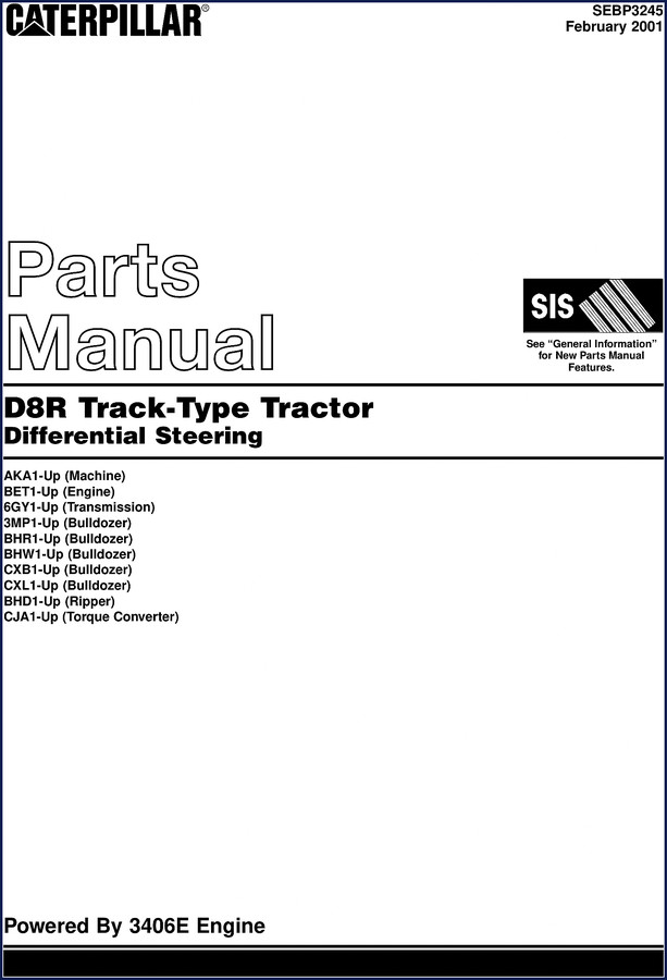 caterpillar d8r 2001 parts catalog, caterpillar parts catalog, caterpillar d8r