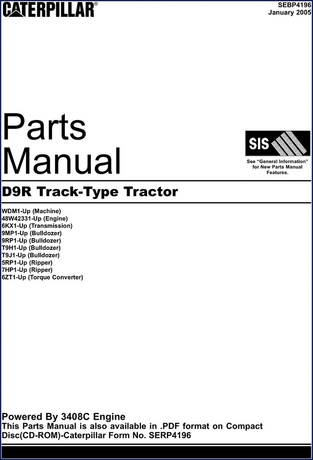 caterpillar d9r 2005 parts catalog, caterpillar parts catalog, caterpillar d9r