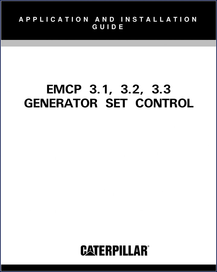 caterpillar emcp 3.1, caterpillar manual, caterpillar emcp