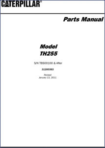 caterpillar th255 2011 parts catalog, caterpillar parts catalog, caterpillar th255
