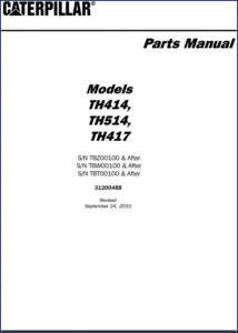 caterpillar th414, th514, th417 2010 parts catalog, caterpillar parts catalog, caterpillar th414,