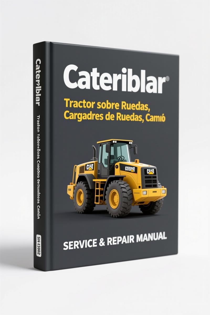 caterpillar tractor sobre ruedas, cargadores de ruedas, camión, caterpillar manual, caterpillar tractor