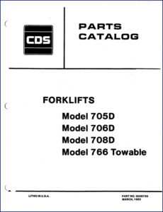 cds 705d 706d 708d 766 1983 parts catalog, cds parts catalog, cds 705d