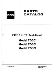 cds 705c, 706c, 708c 1981 parts catalog, cds parts catalog, cds 705c,