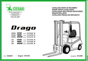 cesab 150, 180, 200 2009 parts catalog, cesab parts catalog, cesab 150,
