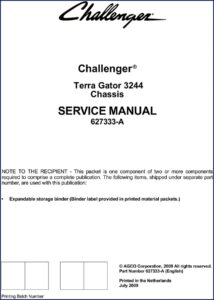challenger terra gator 3244 2009 service manual, challenger service manual, challenger terra