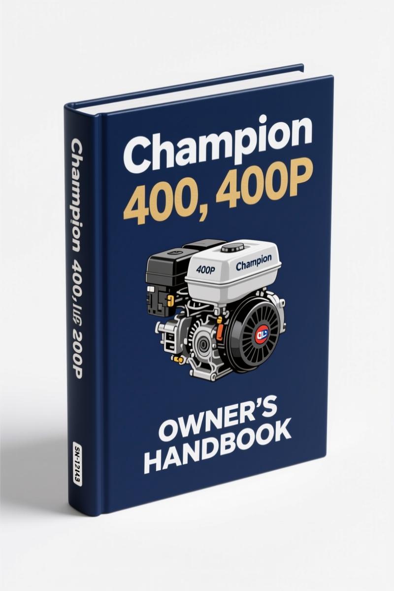 champion 400, 400p operators manual, champion manual, champion 400,