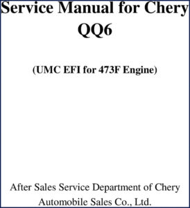 chery qq6 service manual, chery service manual, chery qq6
