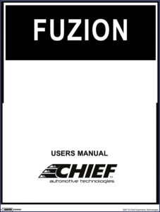 chief automotive technologies fuzion 2007 user manual, chief automotive technologies manual, chief automotive technologies automotive