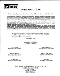 chrysler 42re a500se 1994 technical manual, chrysler manual, chrysler 42re