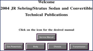 chrysler sebring, stratus 2003 service manual, chrysler service manual, chrysler sebring,