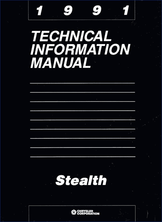chrysler stealth 1991 technical manual, chrysler manual, chrysler stealth