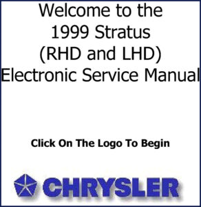 chrysler stratus 1999 service manual, chrysler service manual, chrysler stratus