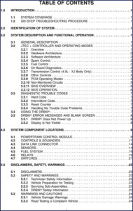 chrysler tj/xj diagnostics manual, manual,  tj/xj