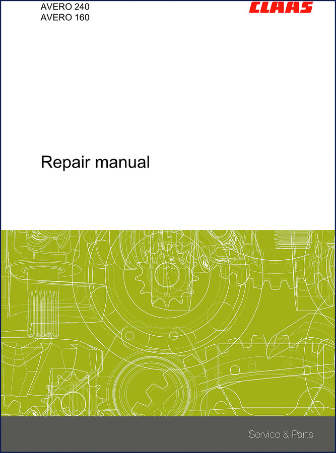 claas avero 240 & avero 160 2015 repair, claas repair manual, claas avero