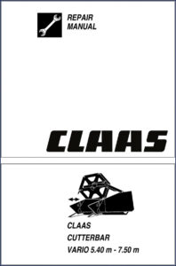 claas vario 5.40, vario 7.50 repair manual, claas repair manual, claas vario