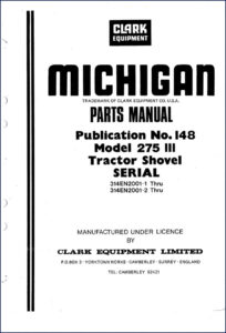 clark equipment 275 iii 1973 parts catalog, clark equipment parts catalog, clark equipment equipment
