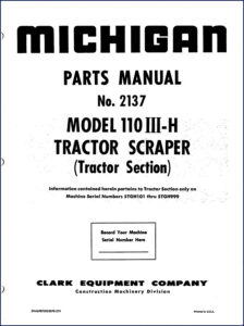 clark equipment 110iii, clark equipment manual, clark equipment equipment