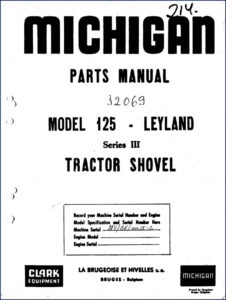 clark / leyland 125 series iii parts catalog, clark / leyland parts catalog, clark / leyland /