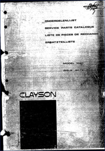 clayson m80 parts catalog, clayson parts catalog, clayson m80