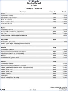 cnh 721d 2004 service manual, cnh service manual, cnh 721d