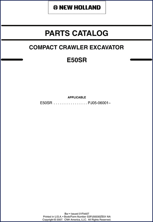 cnh america e50sr 2007 parts catalog, cnh america parts catalog, cnh america america