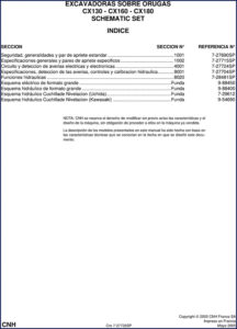 cnh cx130 cx160 cx180 2005 electrical schematic, cnh manual, cnh cx130