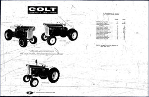 colt 2110, 2510, 2710 parts catalog, colt parts catalog, colt 2110,