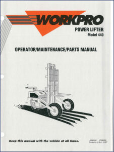 compact technologies 440 workpro 1997 operators manual, compact technologies manual, compact technologies technologies