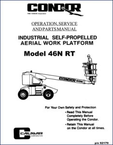 condor 46n rt service manual, condor service manual, condor 46n