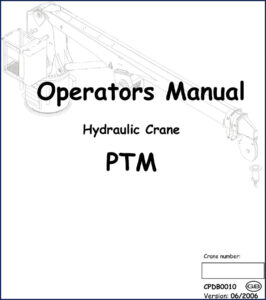 crane power ptm 2006 operators manual, crane power manual, crane power power