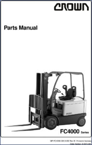 crown fc4000 2002 parts catalog, crown parts catalog, crown fc4000